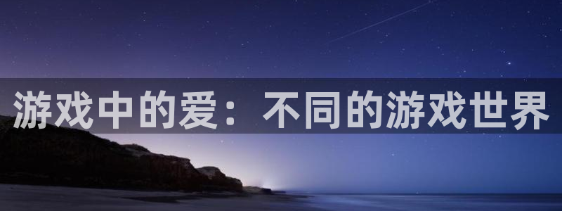 游戏中的爱：不同的游戏世界