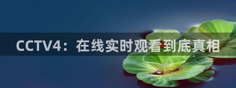 857直播足球比赛：CCTV4：在线实时观看到底真相